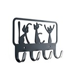 Вешалка настенная 4 крючка 702-048 металлическая - фото 241712