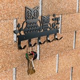 Вешалка настенная 5 крючков 702-053 Совы - фото 241716