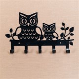 Вешалка настенная 5 крючков 702-053 Совы - фото 241719