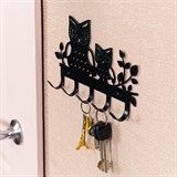 Вешалка настенная 5 крючков 702-053 Совы - фото 241720