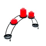 Подсвечник интерьерный на пять свечей 607-62 металл - фото 241983