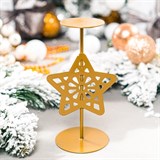 Подсвечник Звезда декор на одну свечу - фото 241997