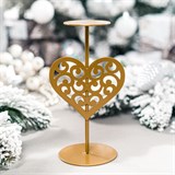 Подсвечник  Сердце декоративный на одну свечу - фото 242004