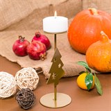 Декоративный подсвечник на одну свечу Ёлочка - фото 242012