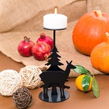 Декоративный подсвечник Олененок на одну свечу 607-079 - фото 242018