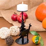 Декоративный подсвечник Олененок на одну свечу 607-079 - фото 242019