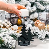 Подсвечник Лесная сказка из металла на одну свечу - фото 242024