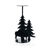 Подсвечник Лесная сказка из металла на одну свечу - фото 242027