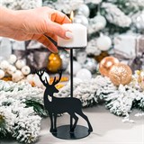 Подсвечник Олень на одну свечу - фото 242030