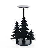 Декоративный подсвечник Зима  из металла для одной свечи - фото 242040