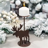 Декор настольный на одну свечу из металла - фото 242044