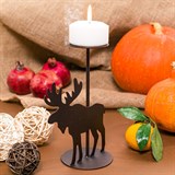 Декор настольный на одну свечу из металла - фото 242046