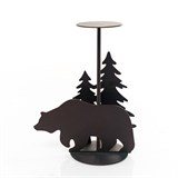 Подсвечник Мишка в лесу декор на одну свечу - фото 242053