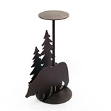 Подсвечник Мишка в лесу декор на одну свечу - фото 242054