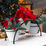 Подставка для цветов на подоконник 41-944 на 3 кашпо - фото 242165