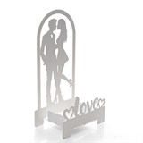 Подсвечник LOVE подарочный настольный из металла - фото 242222