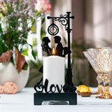 Подсвечник Вечная Любовь декор настольный из металла для свечи - фото 242223