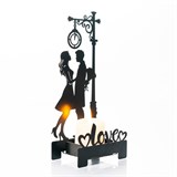 Подсвечник Вечная Любовь декор настольный из металла для свечи - фото 242235