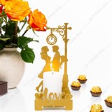 Подсвечник Вечная Любовь декор настольный из металла для свечи - фото 242237