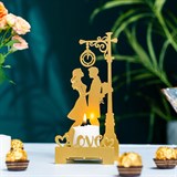Подсвечник Вечная Любовь декор настольный из металла для свечи - фото 242241