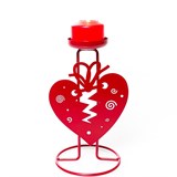 Подсвечник Сердце декоративный настольный на одну свечу - фото 242249