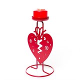 Подсвечник Сердце декоративный настольный на одну свечу - фото 242251