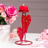 Подсвечник декоративный из металла Сердца - фото 242253