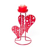 Подсвечник декоративный из металла Сердца - фото 242259