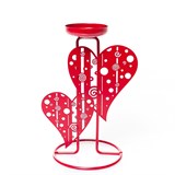 Подсвечник декоративный из металла Сердца - фото 242262