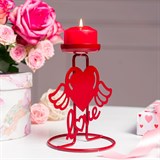 Подсвечник На крыльях Любви металлический - фото 242265