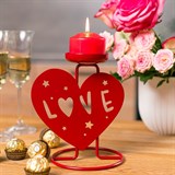 Подсвечник LOVE декоративный настольный на одну свечу - фото 242306