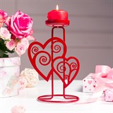 Подсвечник Сердце настольный декор для свечи - фото 242312