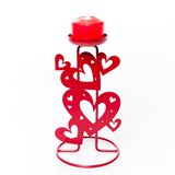 Декоративный настольный подсвечник Сердца - фото 242329
