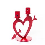 Подсвечник настольный на две свечи Сердце - фото 242352