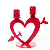 Подсвечник настольный на две свечи Сердце - фото 242353