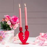 Подсвечник настольный на две свечи Сердце - фото 242365