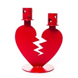 Подсвечник настольный на две свечи Сердце - фото 242373