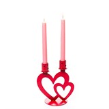 Подсвечник Сердечки на две свечи из металла подарочный - фото 242380