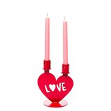 Настольный декор  на две свечи Любовь красный - фото 242412