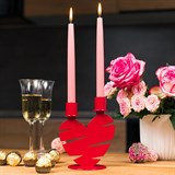 Подсвечник настольный на две свечи Сердце - фото 242417