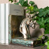 Ограничитель для книг Голова коня малая US09216 полистоун - фото 242870