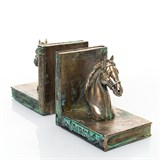 Ограничитель для книг Голова коня малая US09216 полистоун - фото 242875