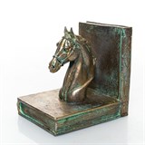 Ограничитель для книг Голова коня малая US09216 полистоун - фото 242876