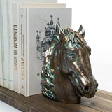 Ограничитель для книг Голова коня большая US09217 полистоун - фото 242880