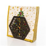 Салфетница кухонная из металла Снежинка - фото 243064