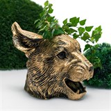 Кашпо Рысь  U09350-G полистоун цв.золото - фото 243082