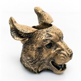 Кашпо Рысь  U09350-G полистоун цв.золото - фото 243084