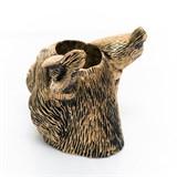 Кашпо Рысь  U09350-G полистоун цв.золото - фото 243085