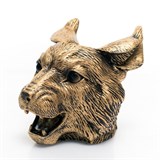 Кашпо Рысь  U09350-G полистоун цв.золото - фото 243087