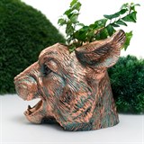 Кашпо Рысь  US09350 полистоун цв.под бронзу - фото 243092 Кашпо Рысь  US09350 полистоун цв.под бронзу - фото 243092